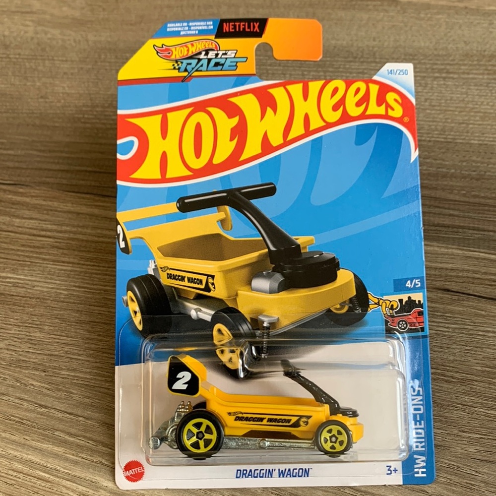 Hot Wheels Treasure Hunt 2024 Yellow Draggin Wagon Hotwheels Diecast Metal Car 🆕